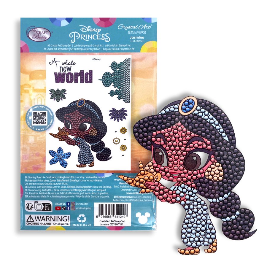 Janod Set 50 Timbri In Schiuma Per Bambine - Stampinoo Girly, Con Cuscinetto Inchiostro 3 Colori, Da 6 Anni, In Scatola Metallo
