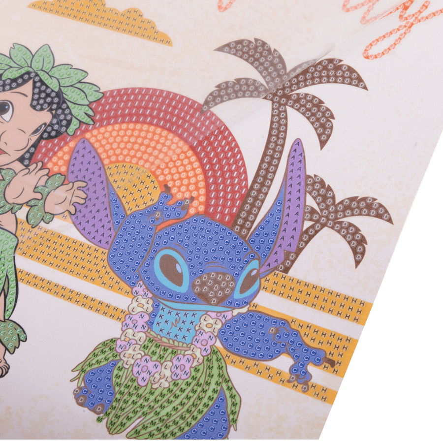 Ohana Means Family Disney Mini Crystal Art Scroll Kit 20x30