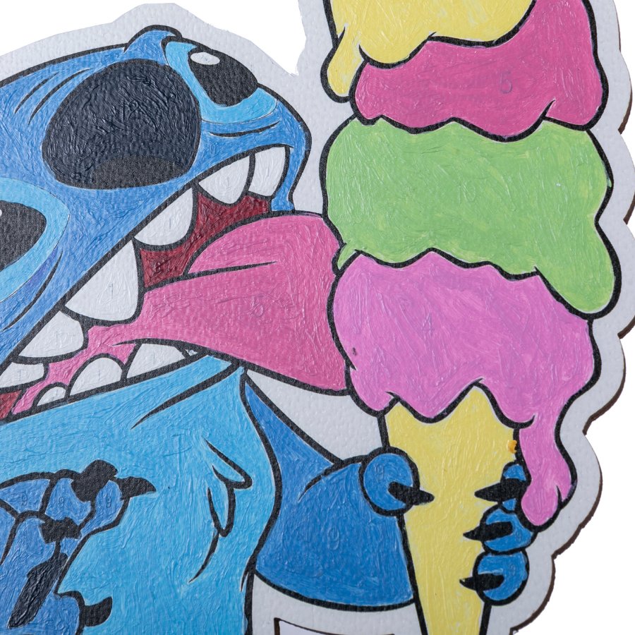 "Stitch" Disney Paint By Numbers XL Buddies Kit Close Up