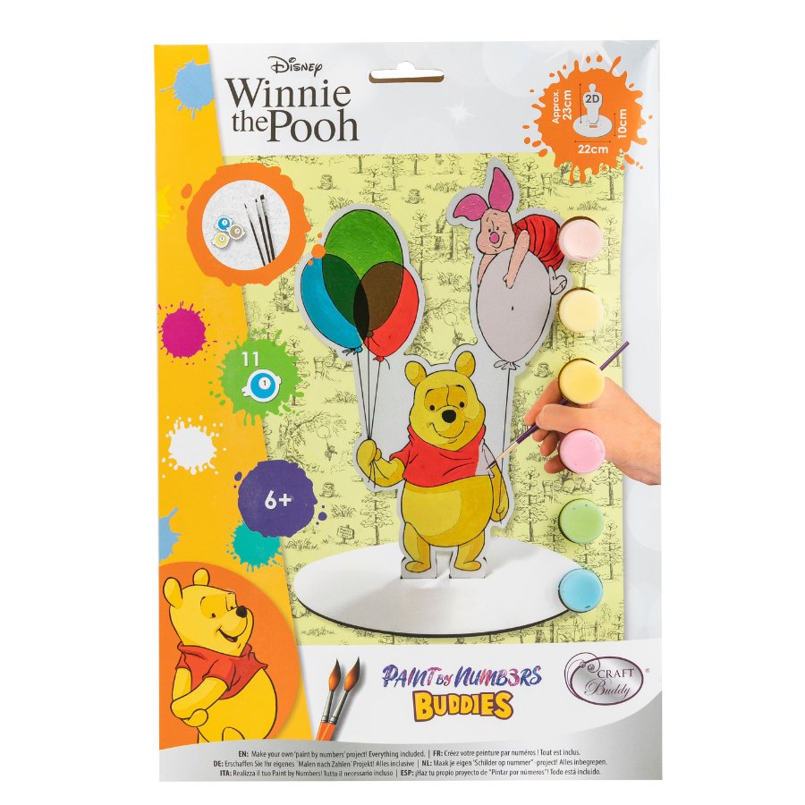 "Winnie the Pooh" Disney Paint By Numbers XL Buddies Kit Front Packaging