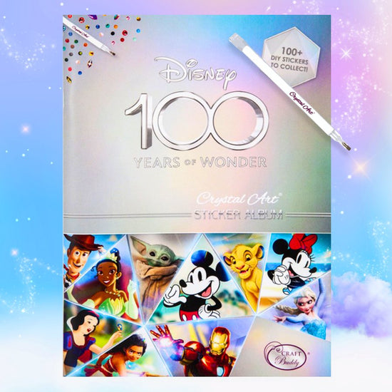 Disney 100th anniversary crystal art sticker book