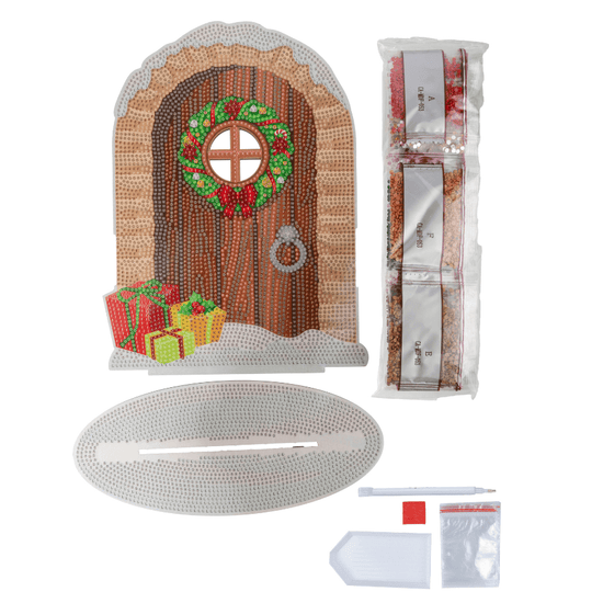 Yuletide Door Crystal Art Wooden Decoration