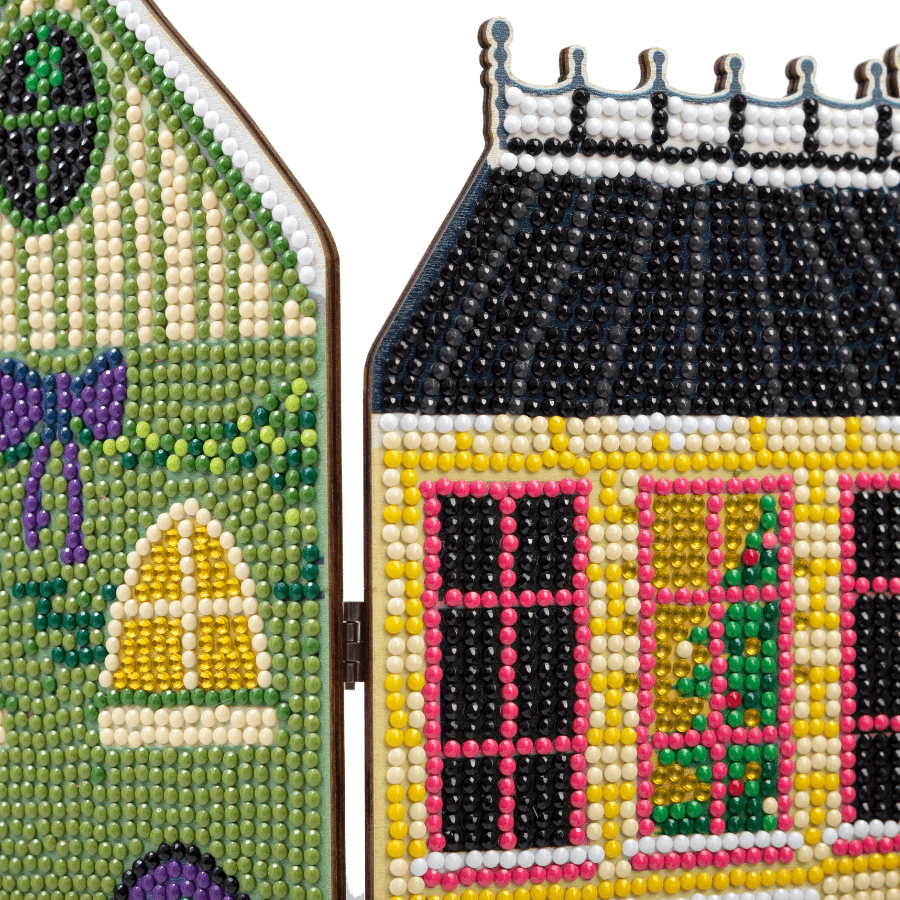 Crystal Art Foldable Village Scene