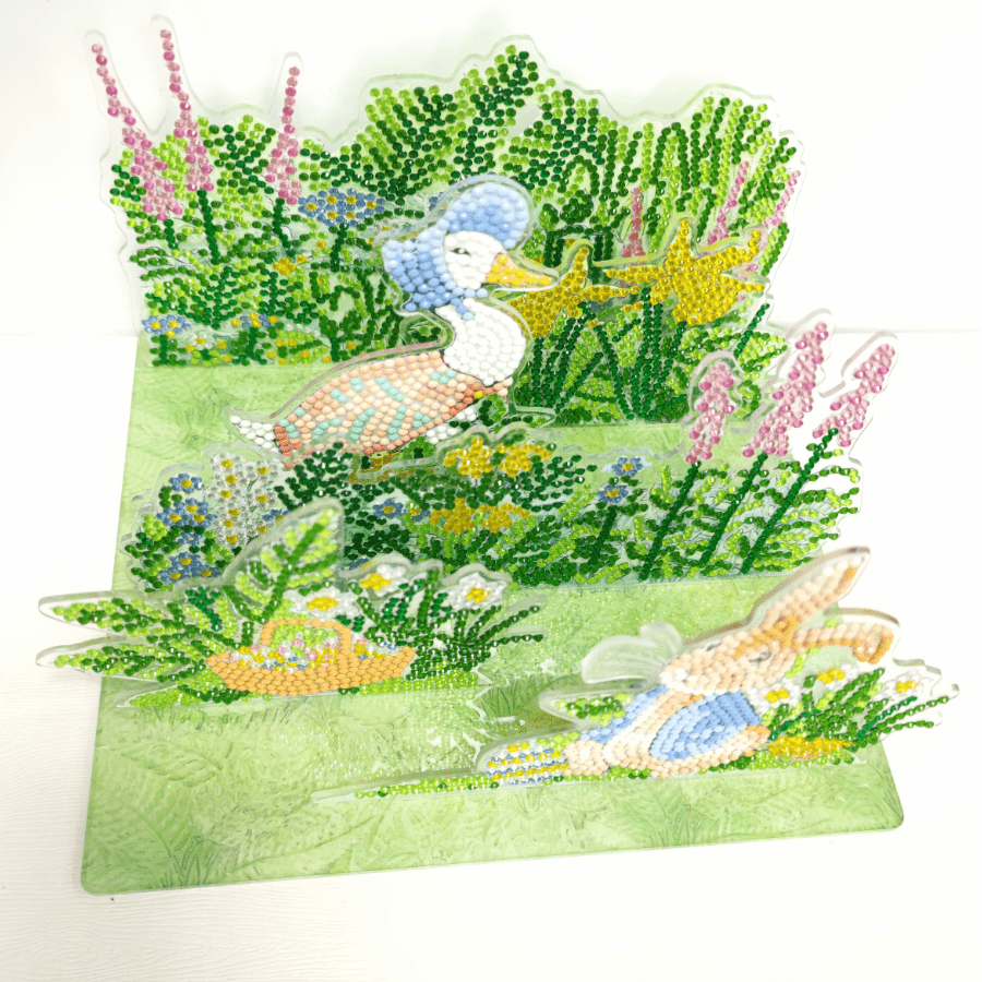 Peter Rabbit Crystal Art 3D Scene