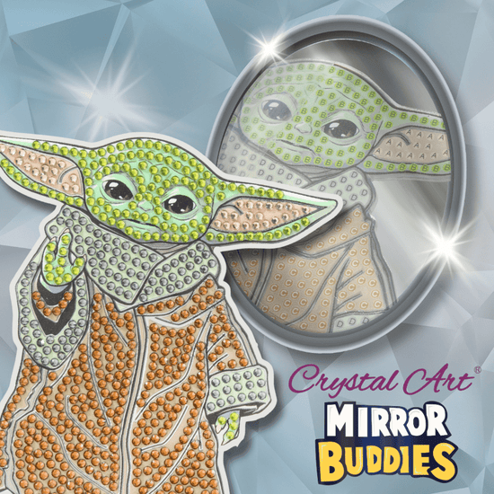 Grogu Crystal Art Mirror Buddies Kit Star Wars