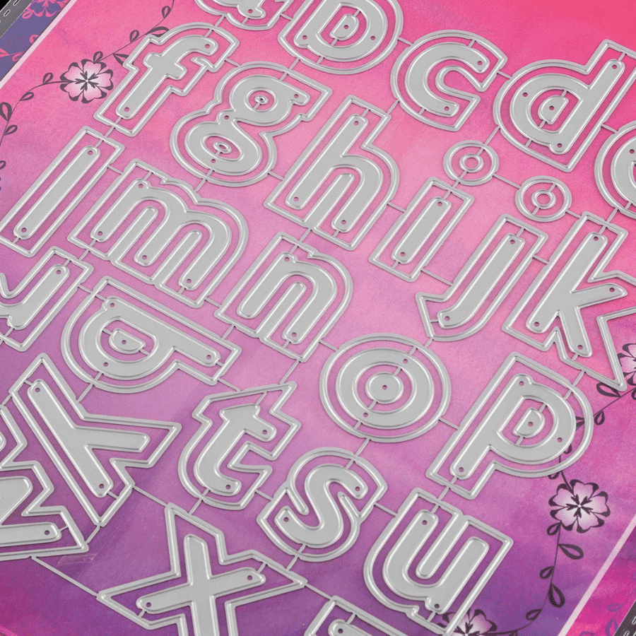 Craft Buddy Nested Lower Case Alphabet Die Set - 65 Dies