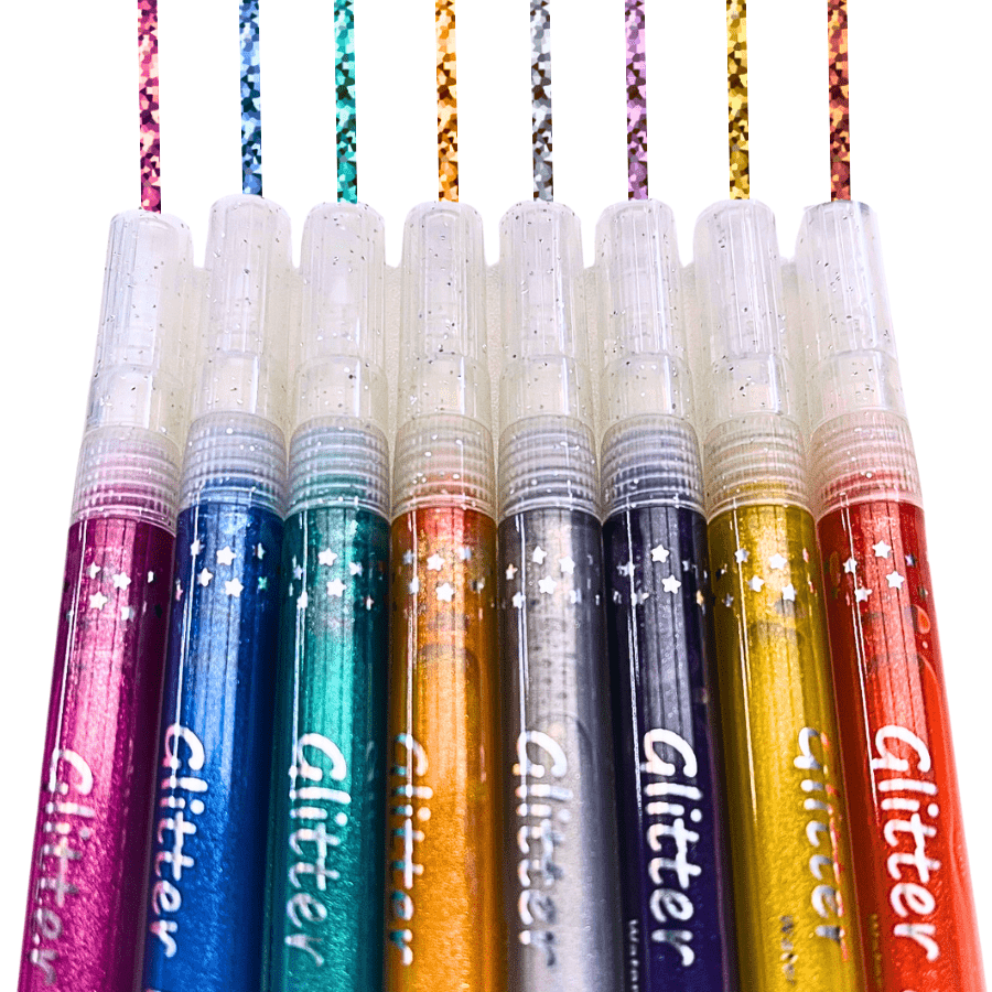 Craft Buddy Glitter Markers Set of 8