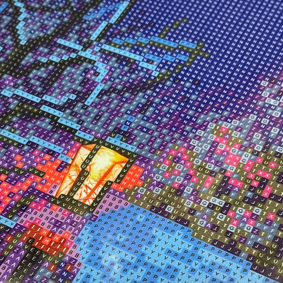 The Old Church At Christmas LED Crystal Art Canvas Kit 40x50