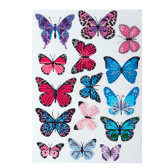 Butterfly Crystal Art Sticker Set