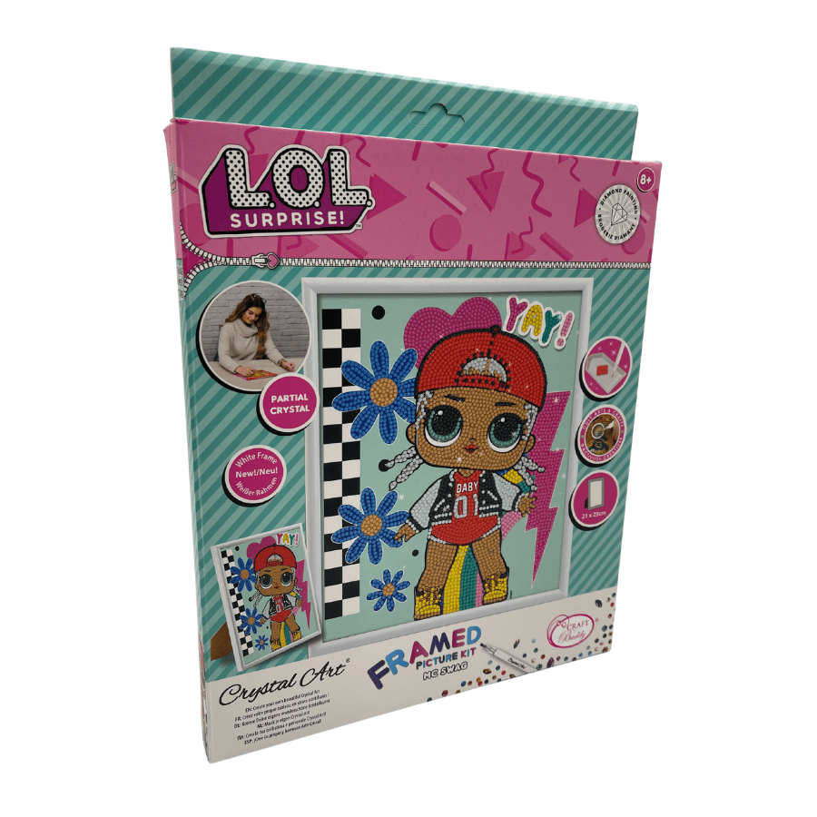 "MC Swag" LOL Crystal Art Framed Kit 21x25cm