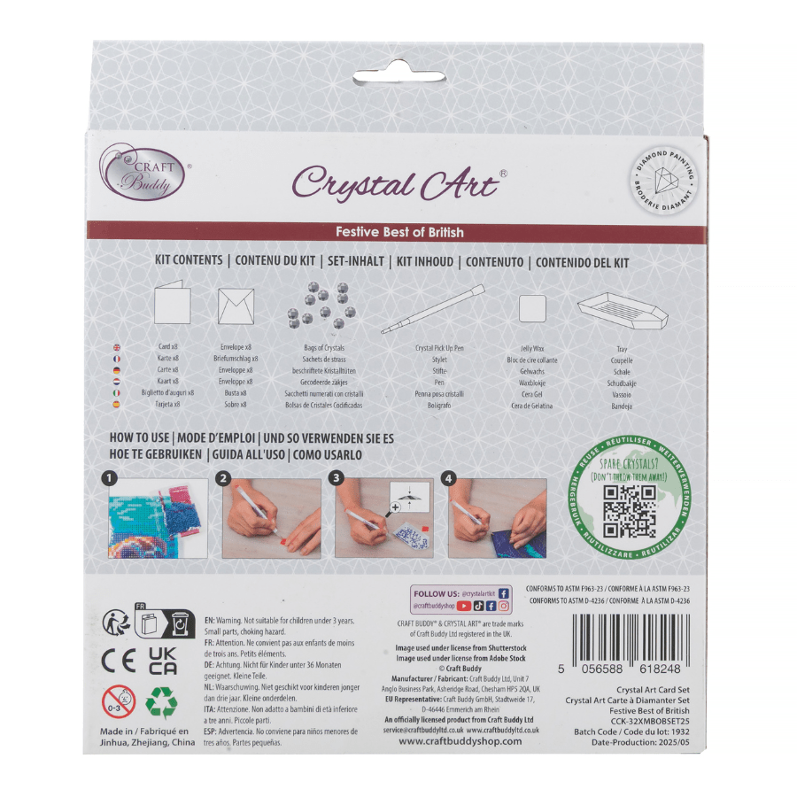 2025 Limited Edition Festive Best of British card set back