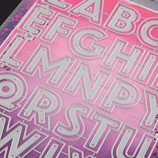 Craft Buddy Nested UPPER CASE Alphabet Die Set