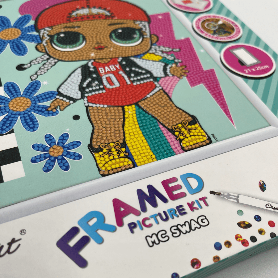 "MC Swag" LOL Crystal Art Framed Kit 21x25cm