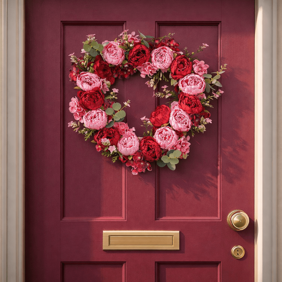 "Romantic Heart" Forever Flowerz Wreath