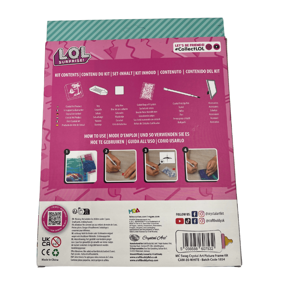 "MC Swag" LOL Crystal Art Framed Kit 21x25cm