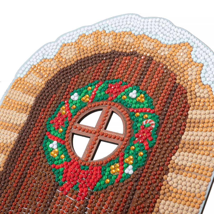 Yuletide Door Crystal Art Wooden Decoration