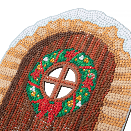 Yuletide Door Crystal Art Wooden Decoration
