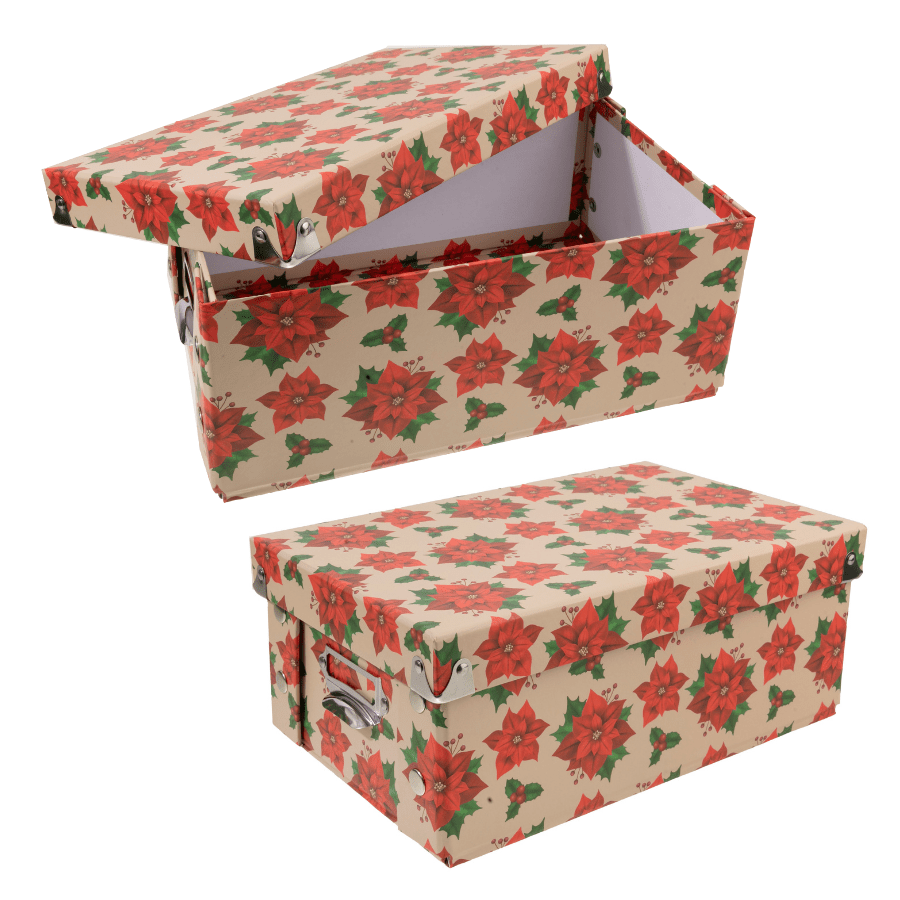 Festive Foldable Storage Boxes 3 x Pieces