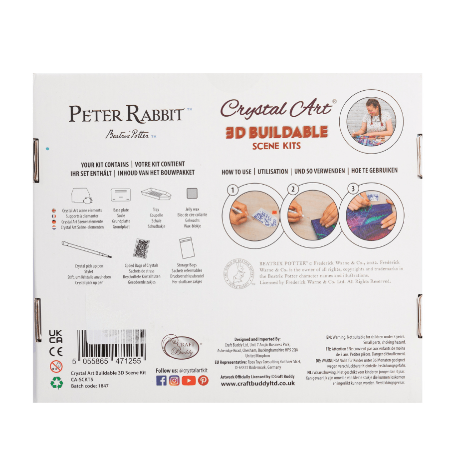 Peter Rabbit Crystal Art 3D Scene