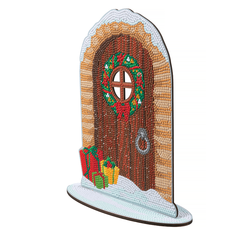 Yuletide Door Crystal Art Wooden Decoration