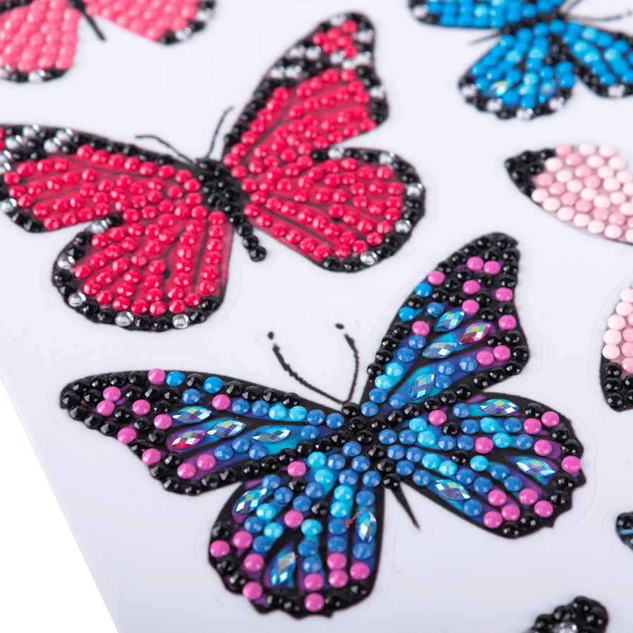 Butterfly Crystal Art Sticker Set