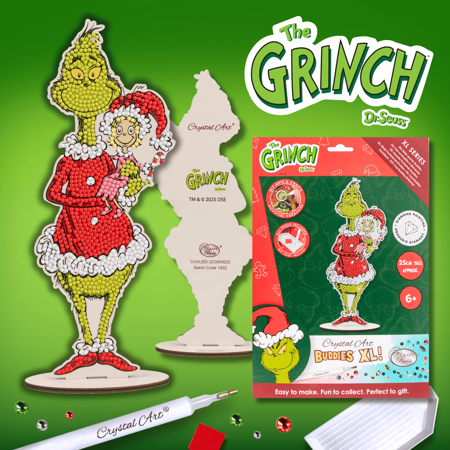 The Grinch Crystal Art Buddies XL