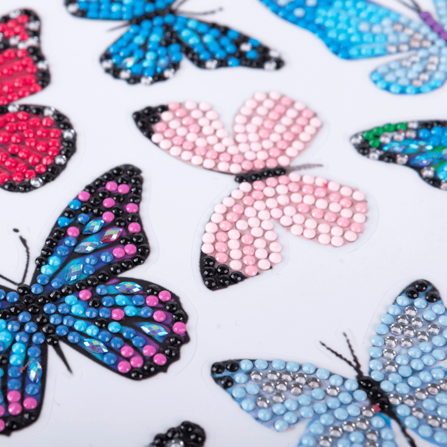 Butterfly Crystal Art Sticker Set