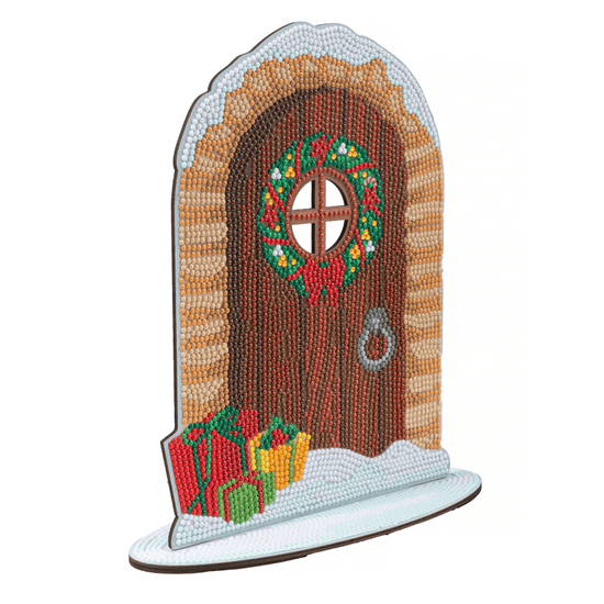 Yuletide Door Crystal Art Wooden Decoration