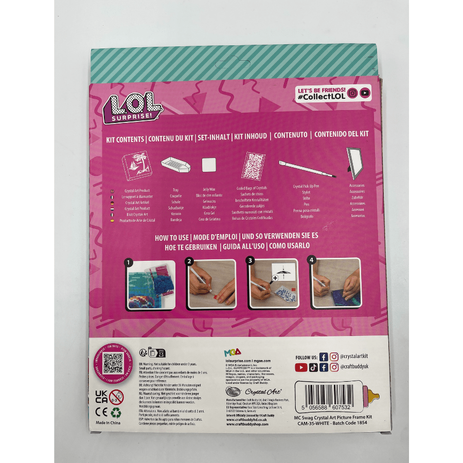 "MC Swag" LOL Crystal Art Framed Kit 21x25cm