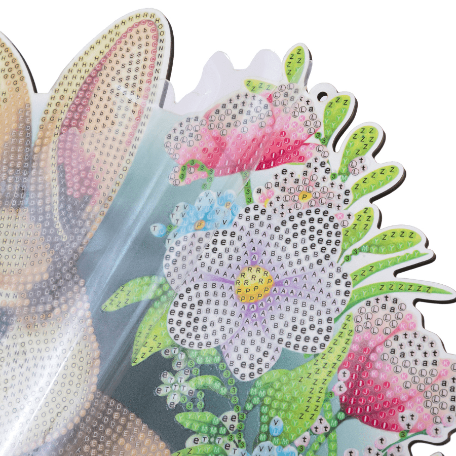Crystal Art Wooden Hanging Decoration - Bunny