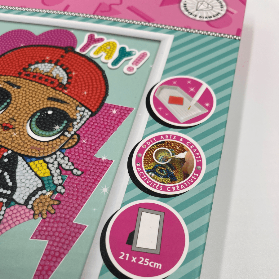 "MC Swag" LOL Crystal Art Framed Kit 21x25cm