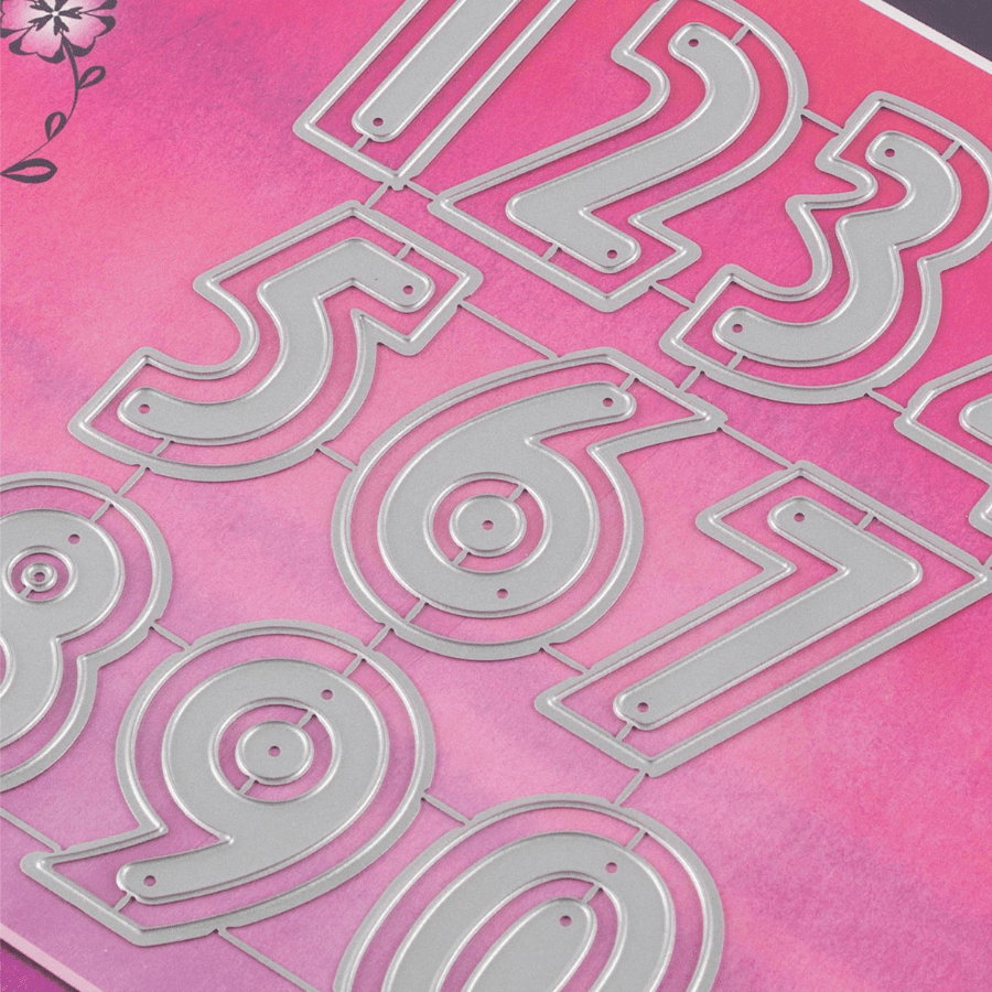 Craft Buddy Nested Number Die Set - 26 Dies