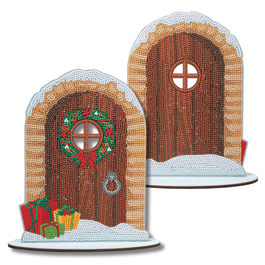 Yuletide Door Crystal Art Wooden Decoration