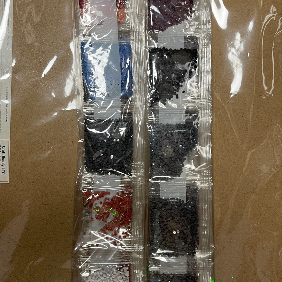 The Old Church At Christmas LED Crystal Art Canvas Kit 40x50