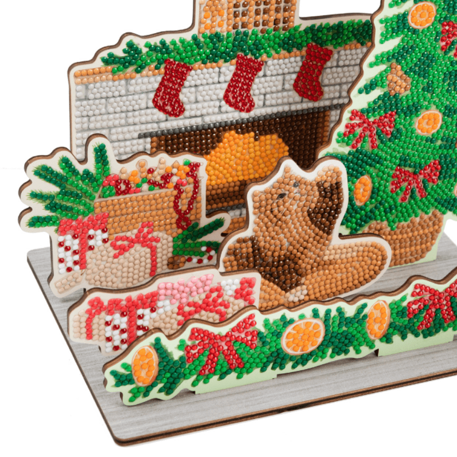 ダイヤモンドアートクラブ Festive Fireplace ダイヤモンドアート