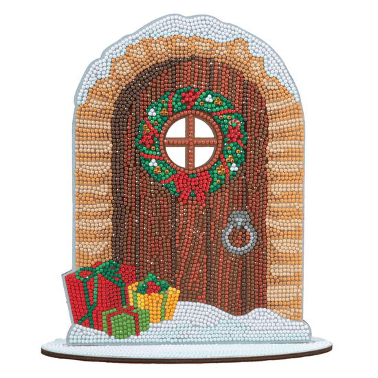 Yuletide Door Crystal Art Wooden Decoration