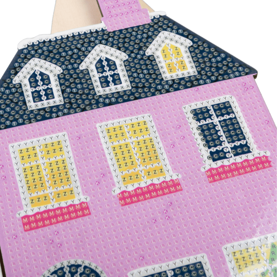 Crystal Art Foldable Village Scene