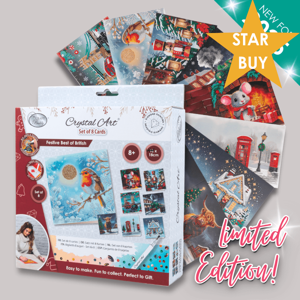 2025 Limited Edition 'Festive Best of British' Set of 8 Cards