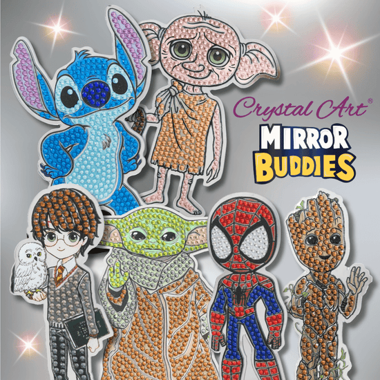 Grogu Crystal Art Mirror Buddies Kit Star Wars