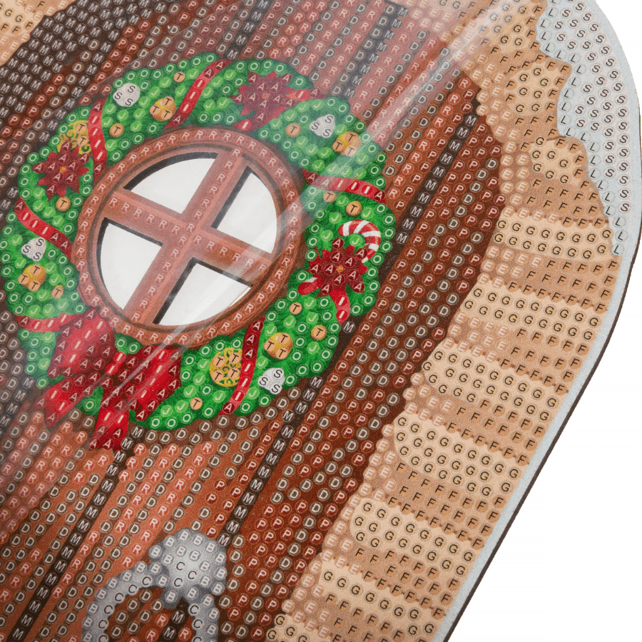 Yuletide Door Crystal Art Wooden Decoration