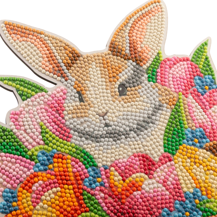 Bloomscape Bunny Crystal Art Wooden Decoration Kit