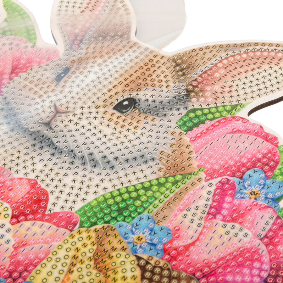 Bloomscape Bunny Crystal Art Wooden Decoration Kit