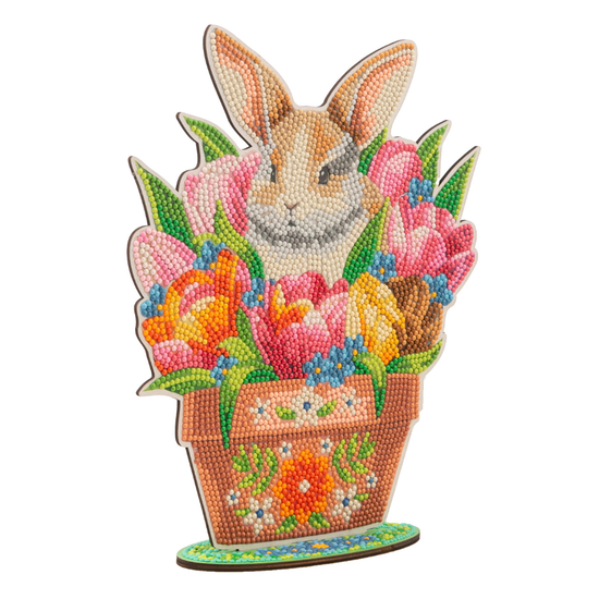 Bloomscape Bunny Crystal Art Wooden Decoration Kit – Craft Buddy