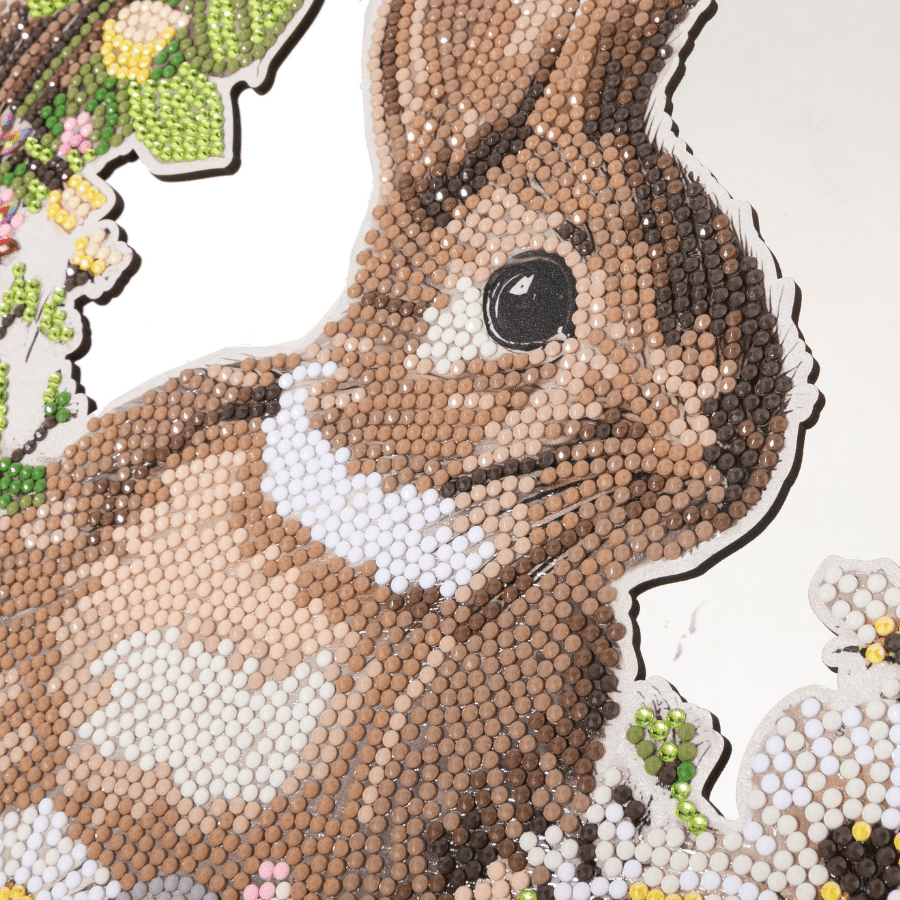Boho Bunny Crystal Art Wreath Kit