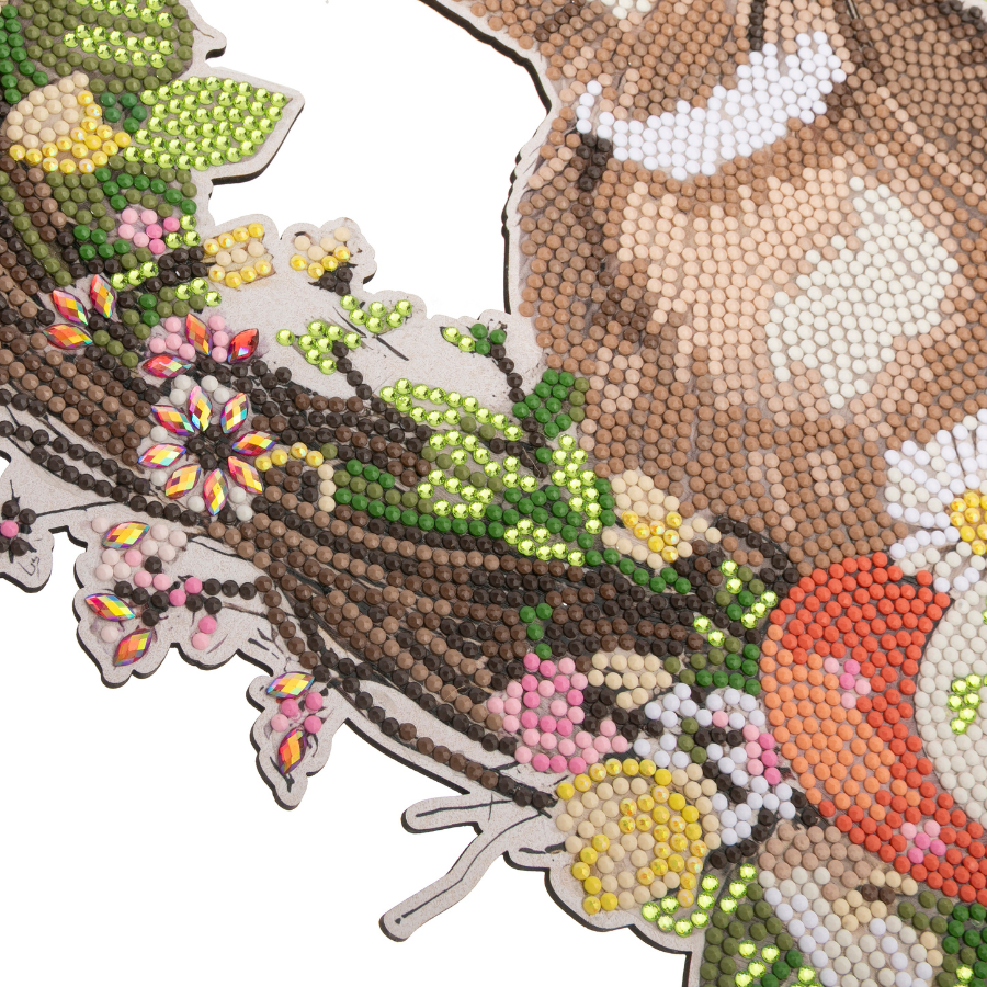 Boho Bunny Crystal Art Wreath Kit