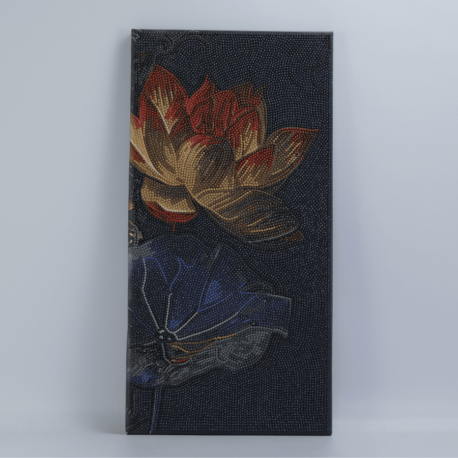 Buddha in Bloom Crystal Art Canvas Triptych