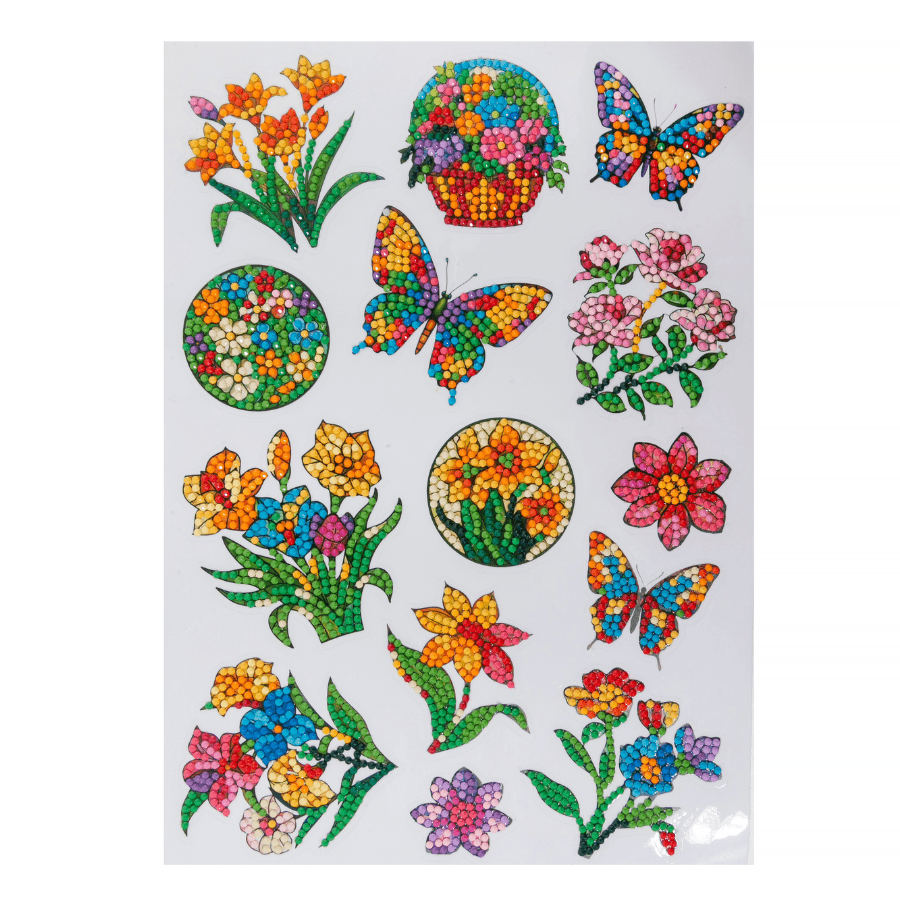 Butterfly Beauty Crystal Art Sticker Set