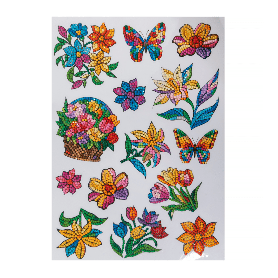 Butterfly Beauty Crystal Art Sticker Set