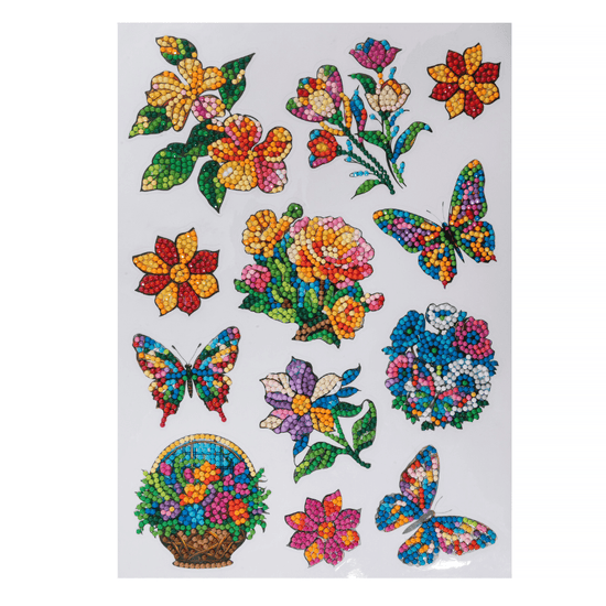Butterfly Beauty Crystal Art Sticker Set