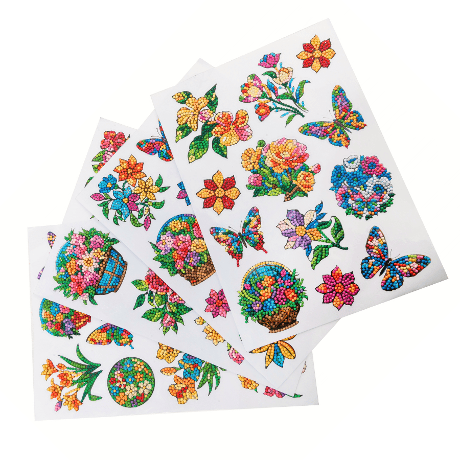 Butterfly Beauty Crystal Art Sticker Set